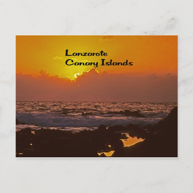 Lanzarote Sunset Postcard (Front)