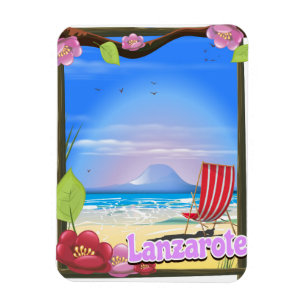 Lanzarote Travel poster Magnet