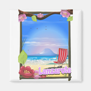 Lanzarote Travel poster Magnet