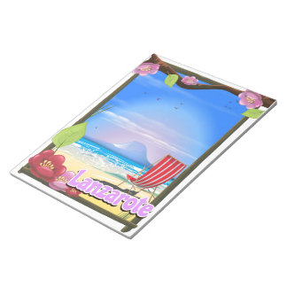 Lanzarote Travel poster Notepad