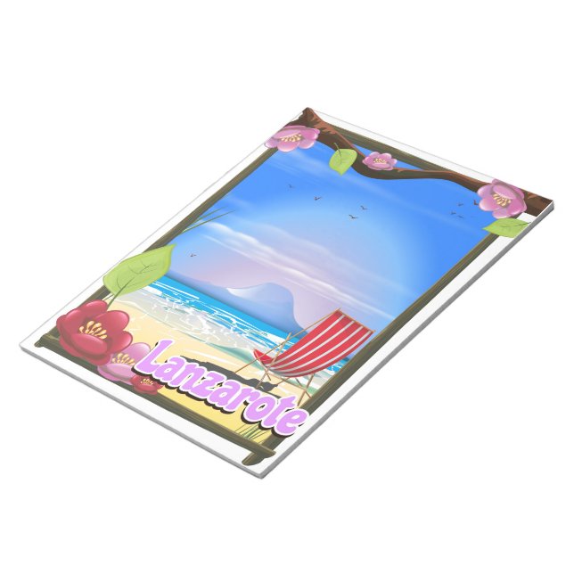 Lanzarote Travel poster Notepad (Angled)