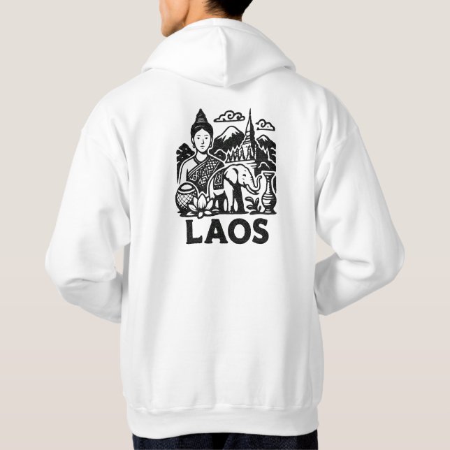 lao cultural hoodie (Back)