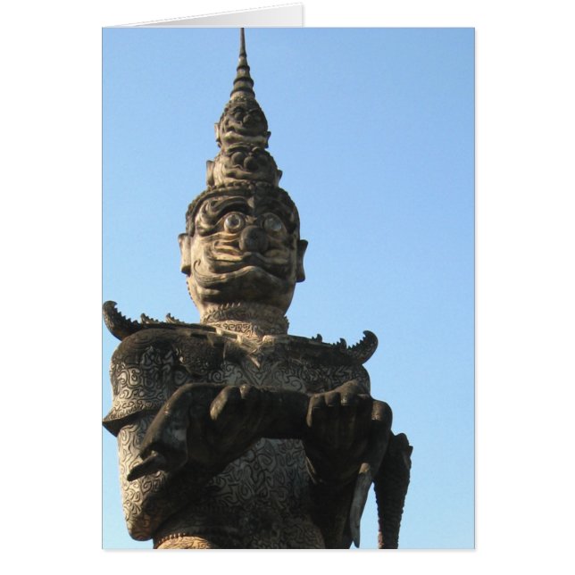 Lao Giant Guardian .. Buddha Park, Vientiane, Laos (Front)