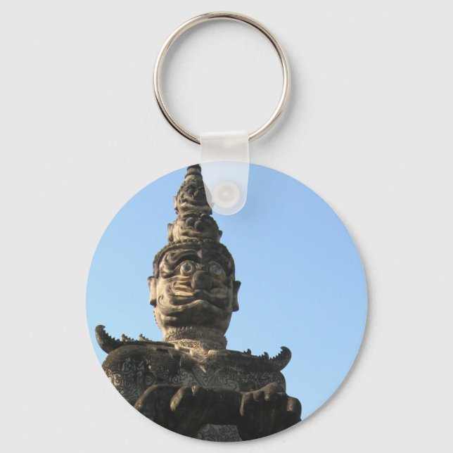 Lao Giant Guardian .. Buddha Park, Vientiane, Laos Keychain (Front)