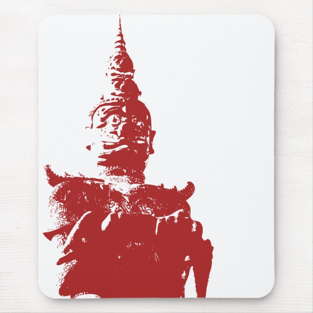 Lao Giant Guardian .. Buddha Park, Vientiane, Laos Mouse Pad (Front)