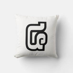 Lao / Laos Number Four / 4 / ໔ (See/Si) Laotian Throw Pillow