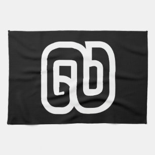 Lao / Laos Number Nine / 9 / ໙ (Kao/Gao) Laotian Kitchen Towel