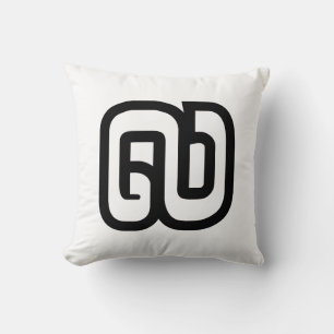 Lao / Laos Number Nine / 9 / ໙ (Kao/Gao) Laotian Throw Pillow