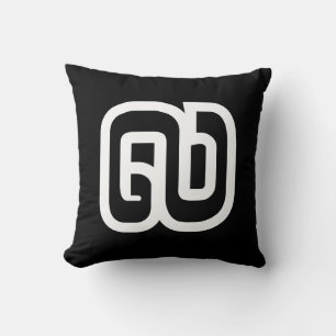 Lao / Laos Number Nine / 9 / ໙ (Kao/Gao) Laotian Throw Pillow