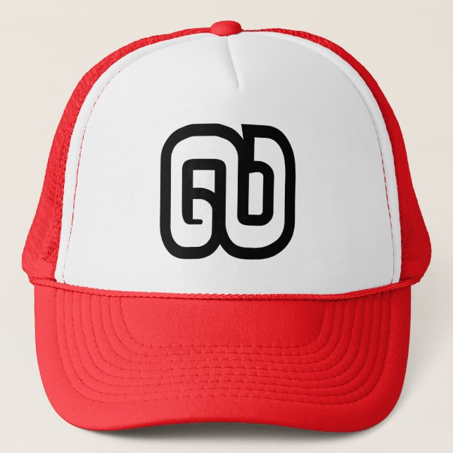 Lao / Laos Number Nine / 9 / ໙ (Kao/Gao) Laotian Trucker Hat (Front)