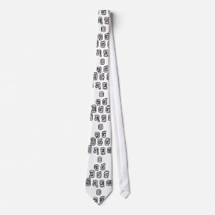Lao / Laos Numbers Pyramid Laotian Language Script Tie