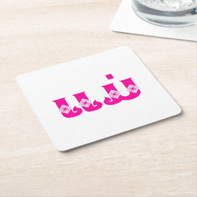 Lao Mother - ແມ່ / Mae - Laotian / Laos Language Square Paper Coaster (Angled)