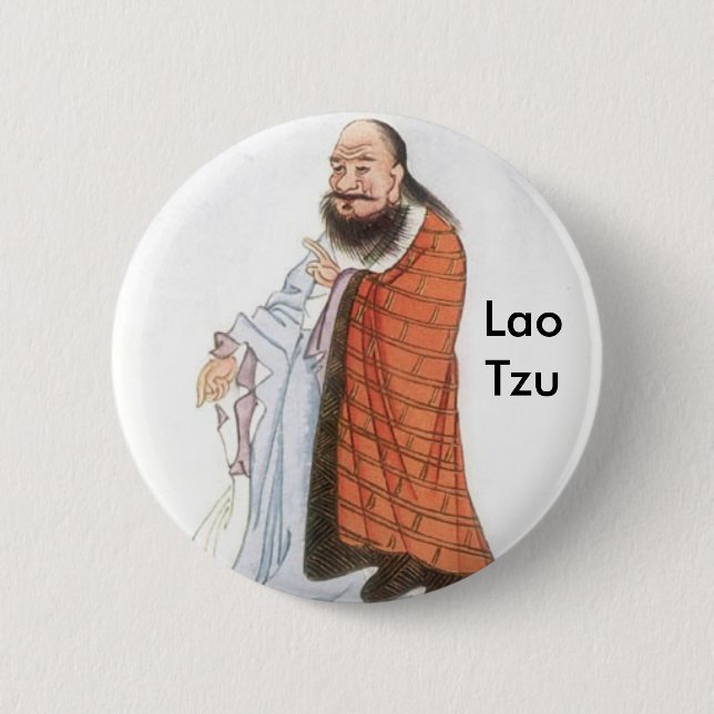 Lao Tzu 2 2 Inch Round Button (Front)