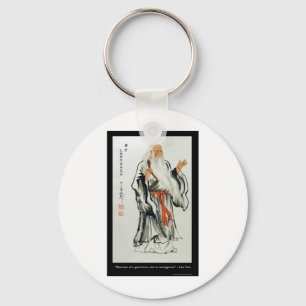 Lao Tzu Great Love/Courageous Quote Gifts Tees Etc Keychain