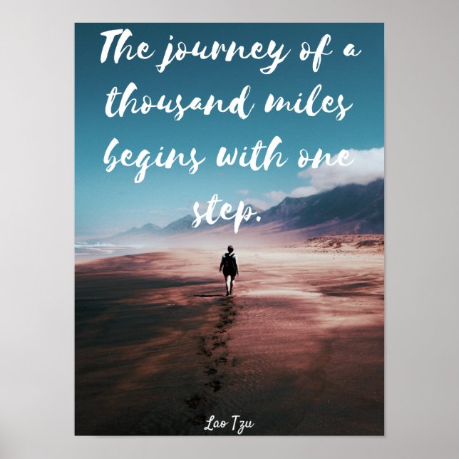 Lao Tzu Inspirational Poster (Front)