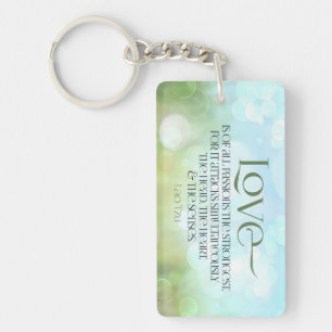 Lao Tzu Inspirational Quote "Love" Keychain
