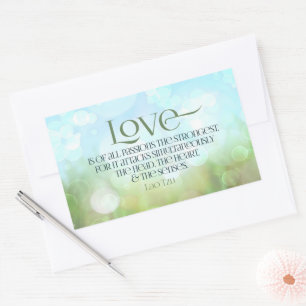 Lao Tzu Inspirational Quote "Love" Sticker