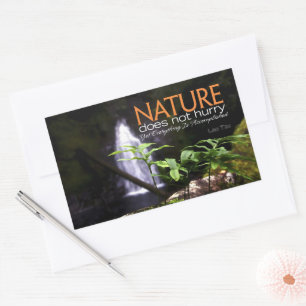 Lao Tzu Inspirational Quote "Nature" Sticker
