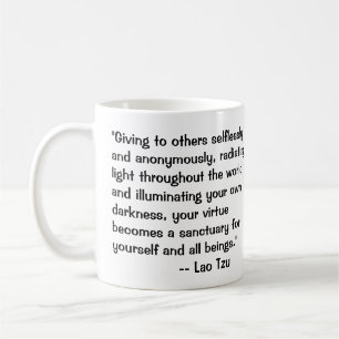 Lao Tzu on Darkness quote Coffee Mug