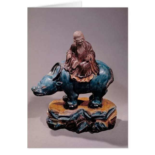 Lao-Tzu  on his Buffalo, Qing dynasty (Front)