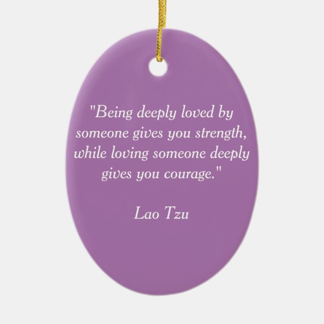 Lao Tzu plate Ceramic Ornament (Front)