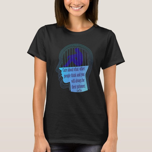 Lao Tzu Quote Tao Wisdom of the East Premium T-Shirt (Front)