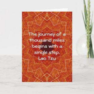 Lao Tzu Wisdom Motivational Quotation Saying Card