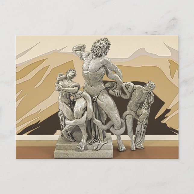 Laocoon and His Sons Ancient Sculpture Postcard (Front)