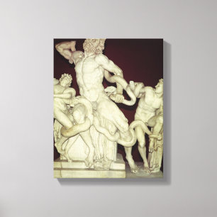Laocoon, Hellenistic original, 1st century Canvas Print