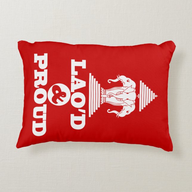LAO'D & PROUD ACCENT PILLOW (Back)