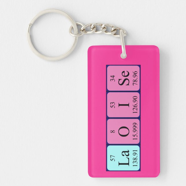 Laoise periodic table name keyring (Front)