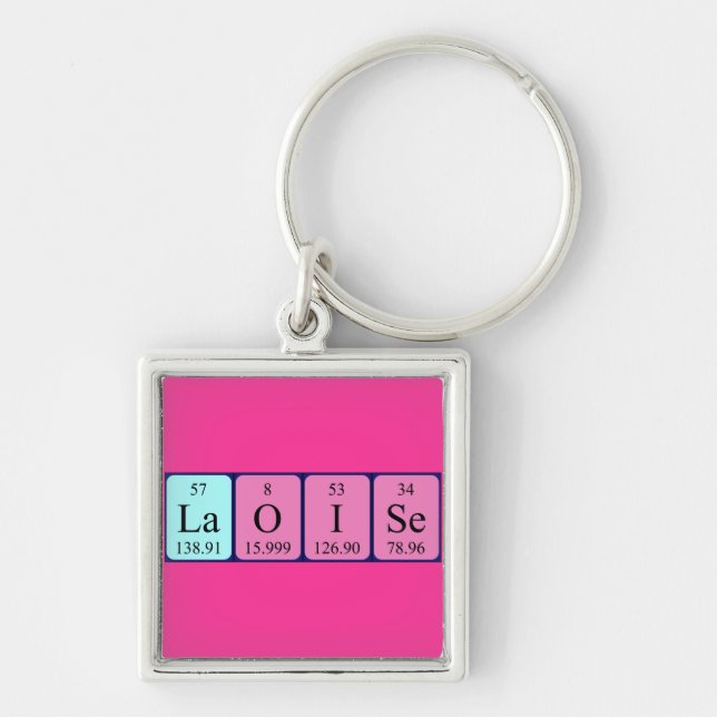 Laoise periodic table name keyring (Front)