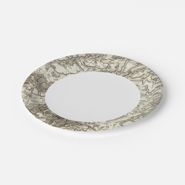 Laon, Noyon Paper Plate (Angled)