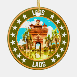 Laos ceramic ornament