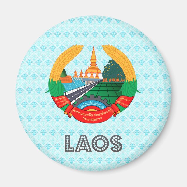 Laos Coat of Arms Magnet (Front)