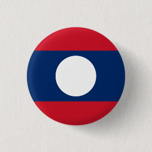 Laos Flag 1 Inch Round Button