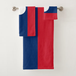 Laos Flag Bath Towel Set