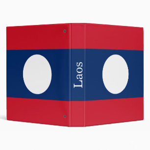 Laos Flag Binder