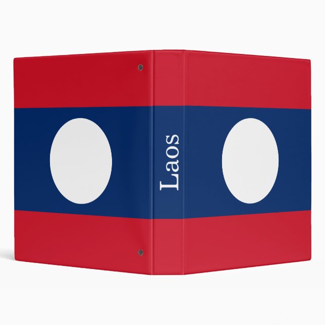 Laos Flag Binder (Background)