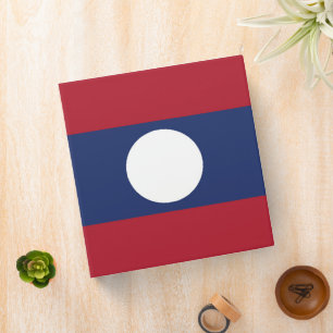 Laos flag binder