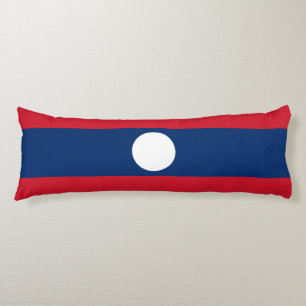 Laos Flag Body Pillow