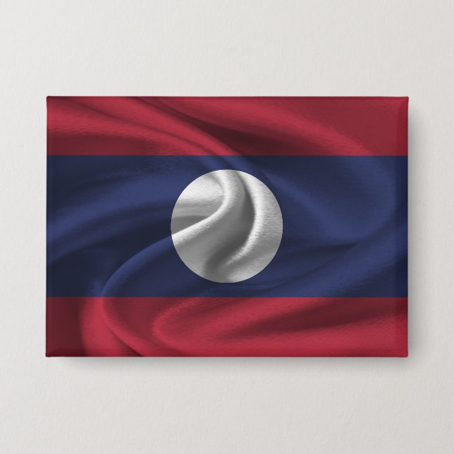 Laos Flag Button (Front)
