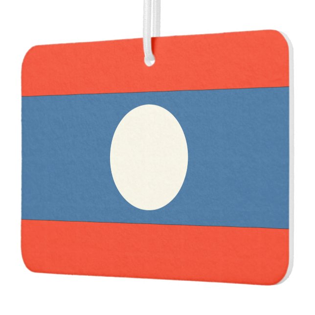 Laos Flag Car Air Freshener (Left)