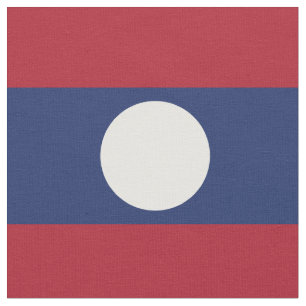 Laos flag fabric
