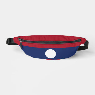 Laos flag fanny pack