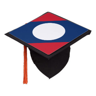 Laos Flag Graduation Cap Topper