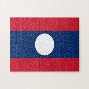 Laos - Flag - Jigsaw Puzzle