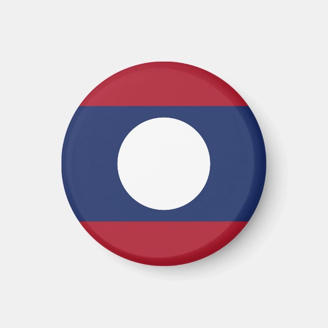 Laos flag magnet (Front)