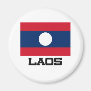 Laos Flag Magnet