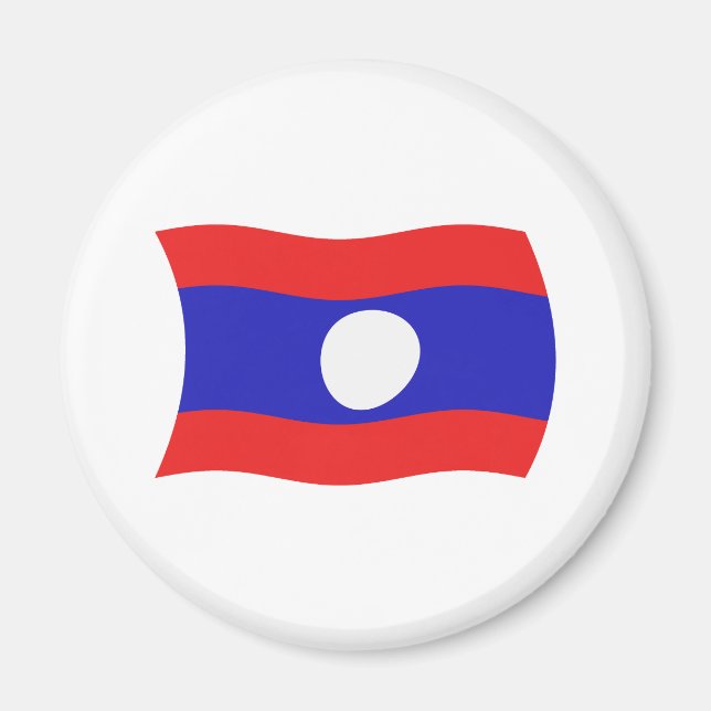 Laos Flag Magnet (Front)